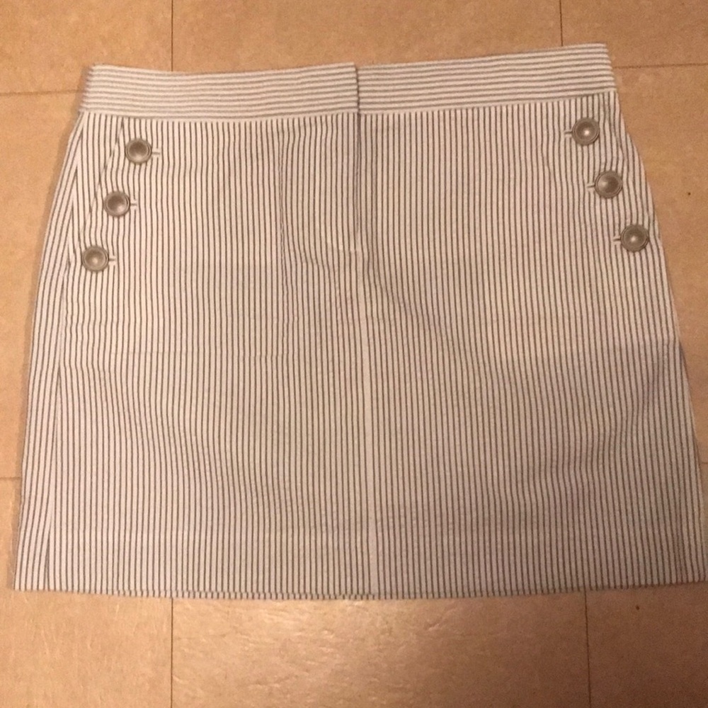 J CREW SEERSUCKER MINI SKIRT